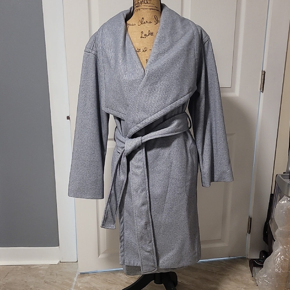 Women's Gray Wrap Jacket